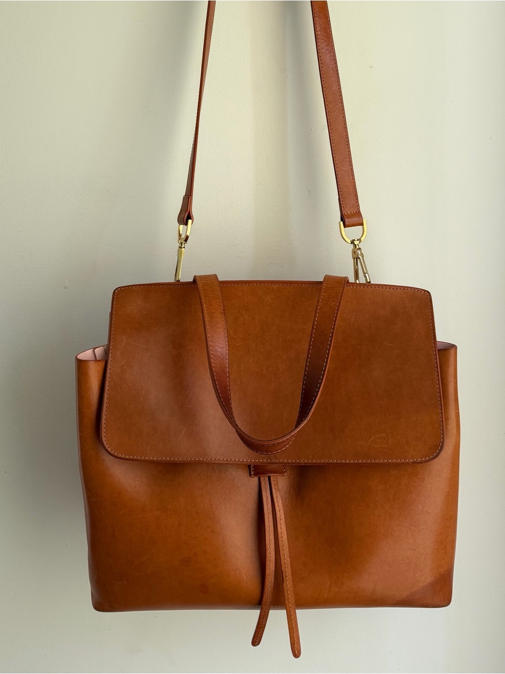 Mansur Gavriel Large Lady Bag Cammello Rosa